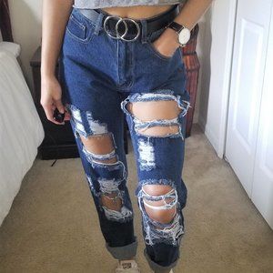 Medium Wash Boyfriend Jeans